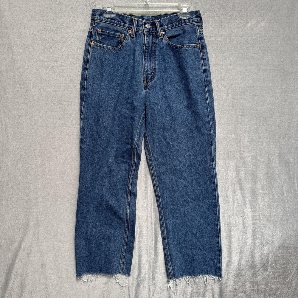 Levis 550‎ Jeans Mens 31x27.5 Blue Medium Wash Relaxed Fit Denim Cotton